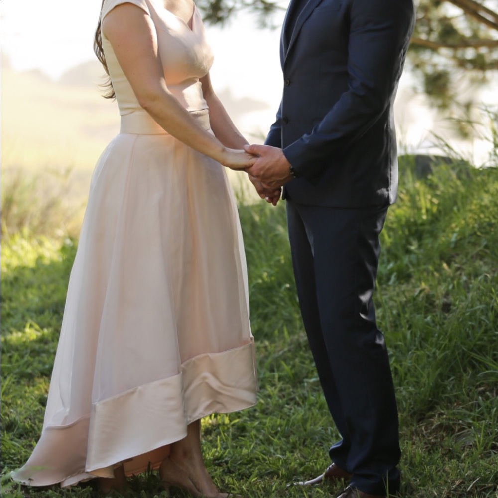Rose two piece wedding dress or bridesmaids